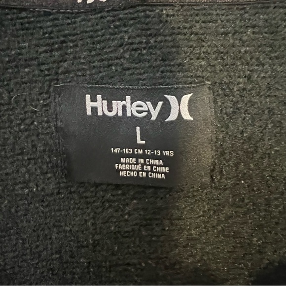 Hurley Boys Full-Zip Hoodie – Size L (12/13Y) - Picture 4 of 6